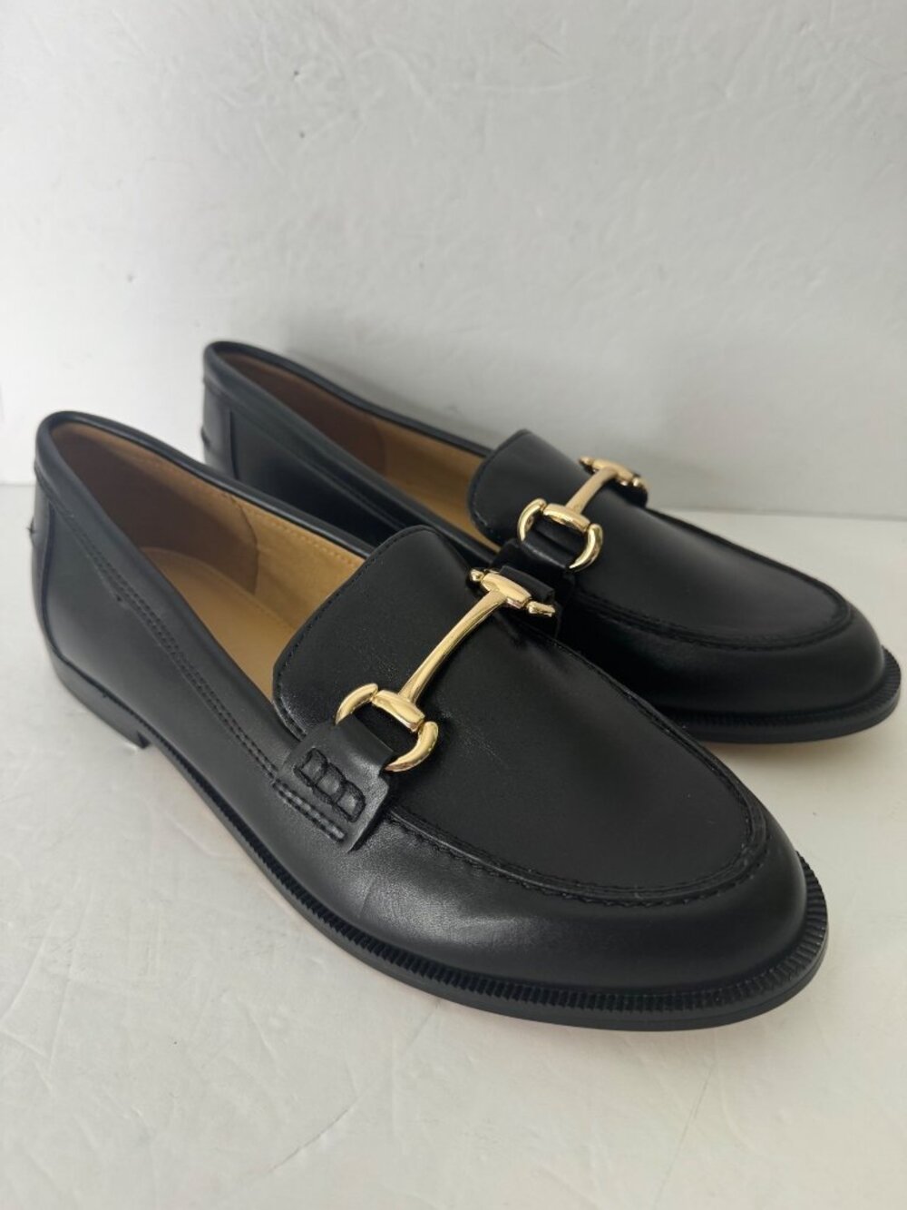 J. CREW Black Loafer Kenna Welted Bit Classic Womens Size 7 New